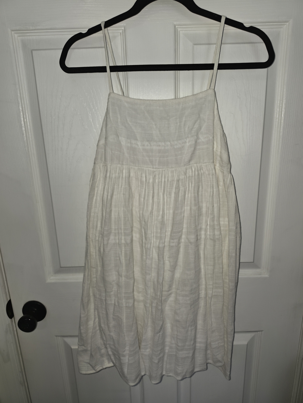 American Eagle Outfitters White Spaghetti Strap Mini Dress